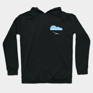 Glider solaring under the cloud Hoodie